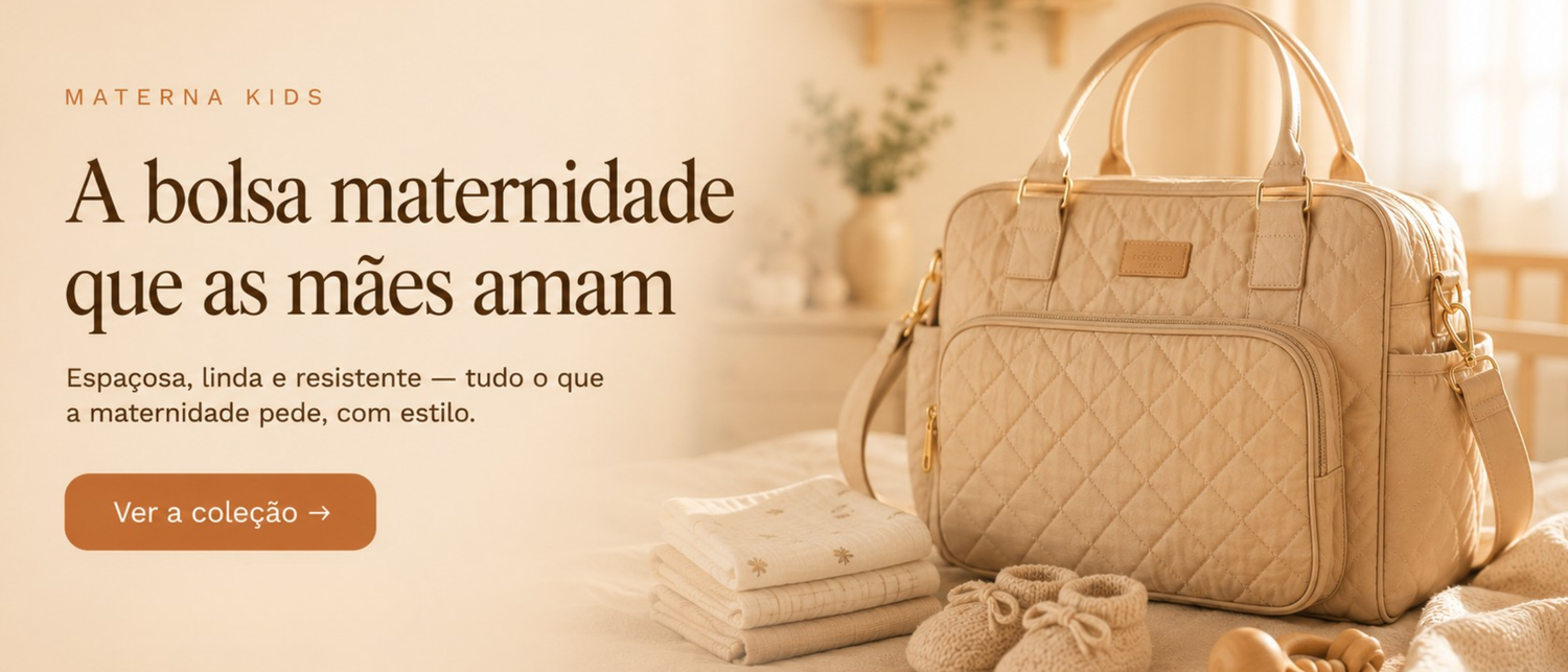 A bolsa maternidade que as mães amam — Materna Kids